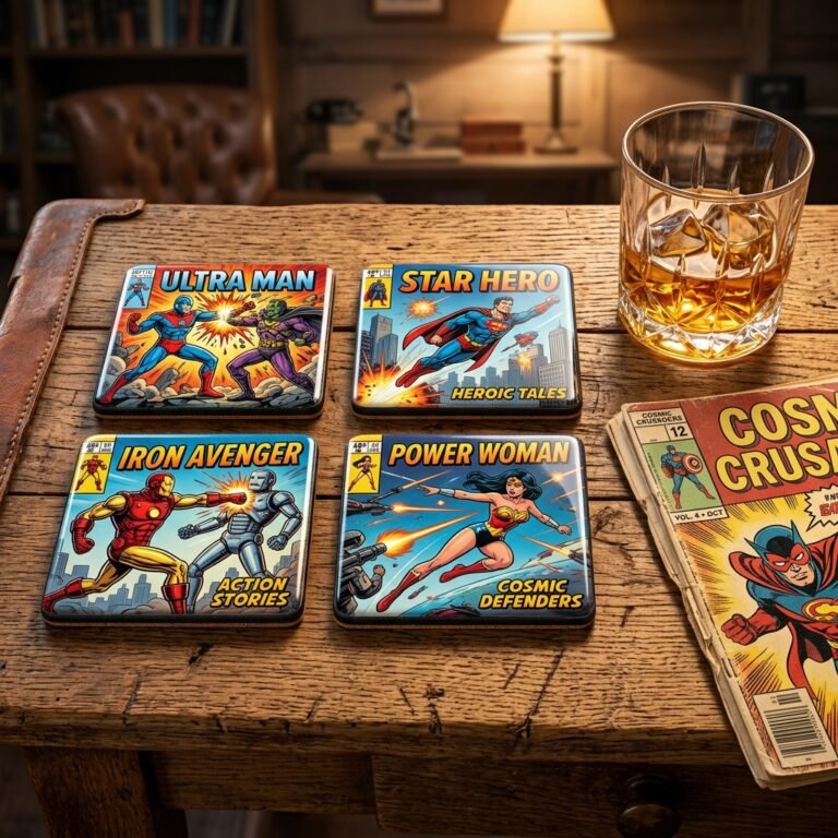 The Ultimate Geek Gift: How to Make Awesome DIY Comic Book Coasters for Under $5!