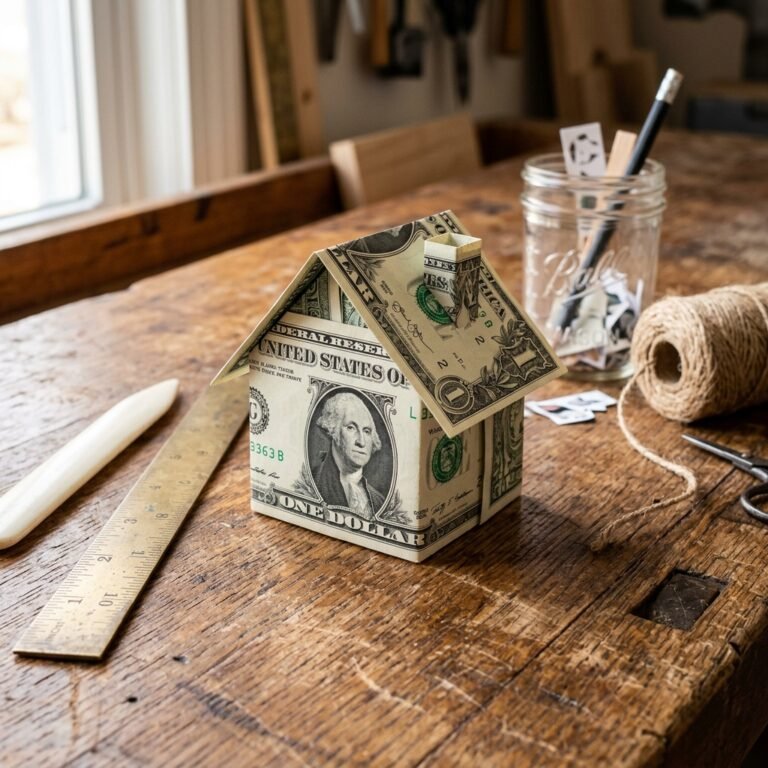 The Ultimate Housewarming Gift Idea: How to Fold a Money Origami House From a Single Dollar Bill