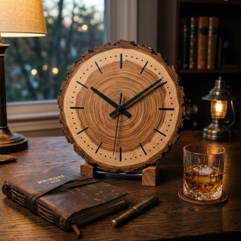 The Ultimate Husband Gift: Make This Insanely Easy DIY Wood Slice Clock in 1 Hour