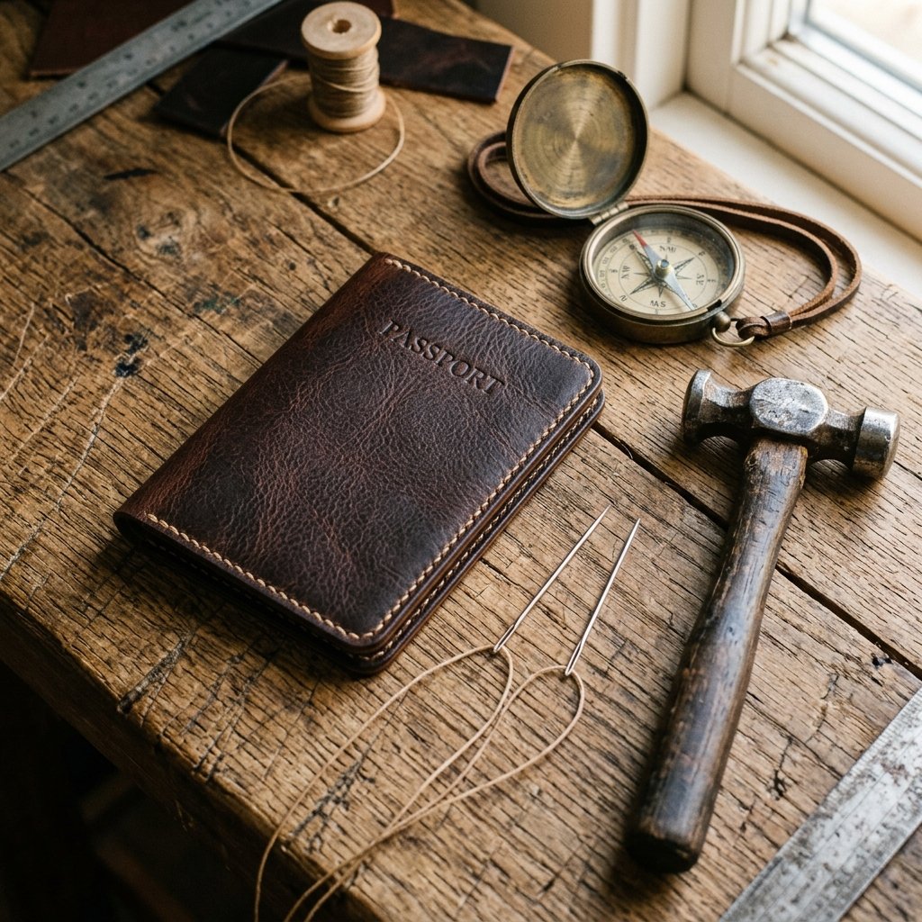 The Ultimate Personalized Gift For Him: How To Make A Gorgeous Leather Passport Holder