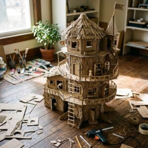 The Ultimate Recycling Project: How to Make a Magical DIY Cardboard Treehouse Toy