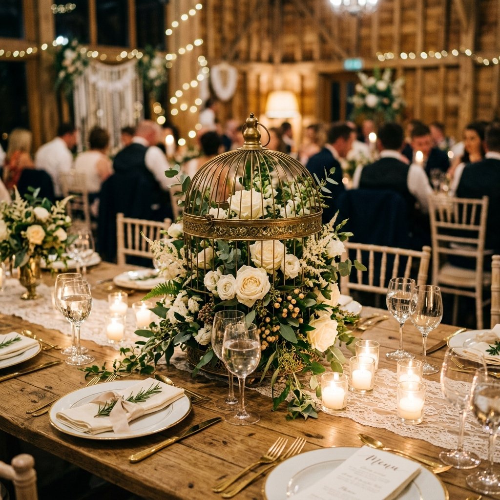 The Ultimate Secret to High-End DIY Wedding Centerpieces Using Vintage Brass Birdcages on a Tiny Budget