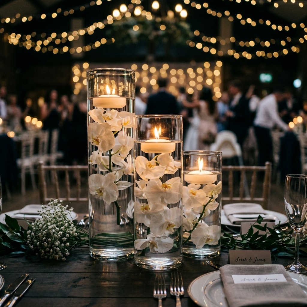 They Won't Believe You Made This! DIY Floating Flower Wedding Centerpieces with Tealight Candles