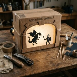 This 10-Minute DIY Cardboard Shadow Puppet Theater Will Make Bedtime Magical