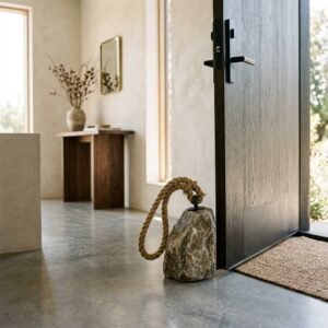 This Classy DIY Faux Stone Door Stop Costs Less Than $5 to Make!