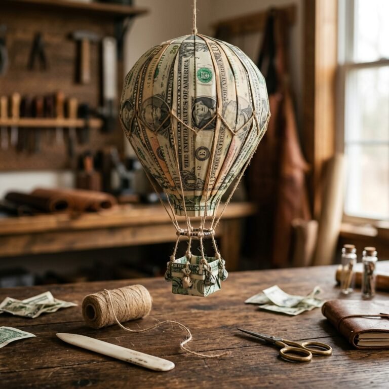 This Clever Money Origami Hot Air Balloon Will Make Your Next Cash Gift Unforgettable!