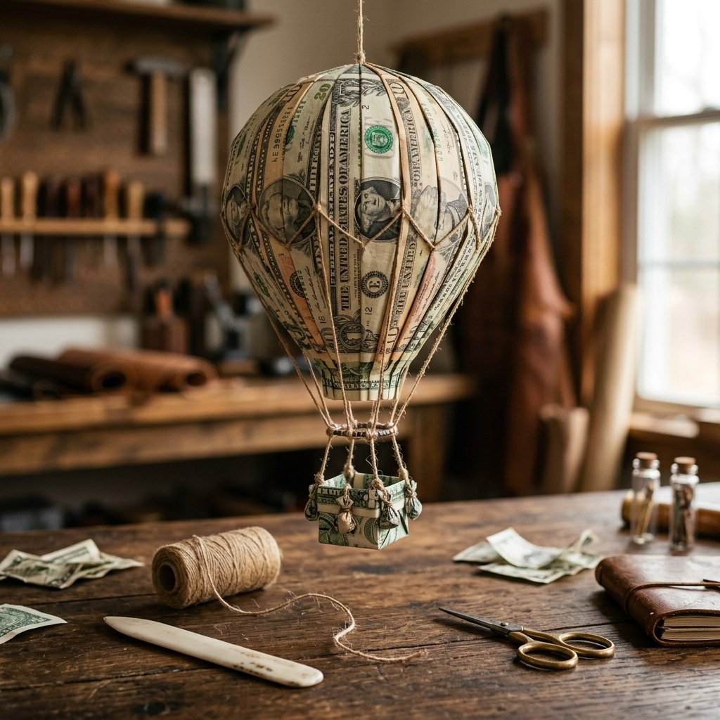 This Clever Money Origami Hot Air Balloon Will Make Your Next Cash Gift Unforgettable!