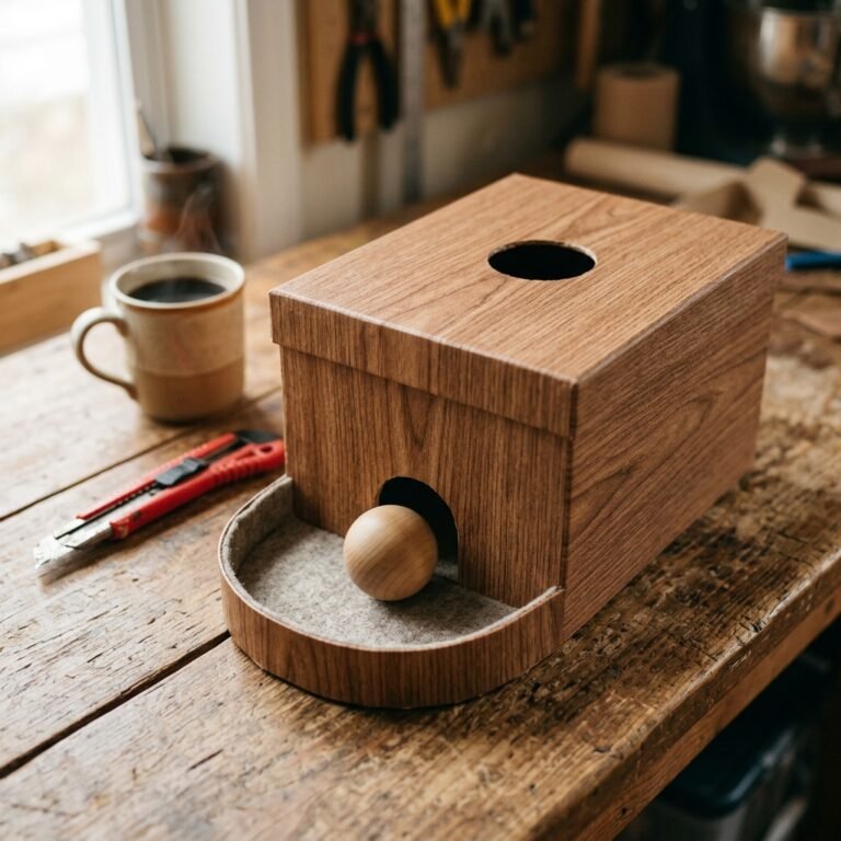 This DIY Cardboard Object Permanence Box Saved Me $40 and My Baby Loves It!
