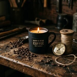 This DIY Hand Poured Coffee Soy Candle is the Perfect Manly Gift He Will Actually Use!
