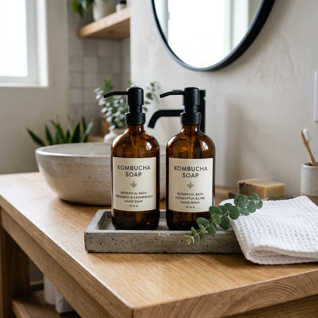 This Genius Glass Bottle Upcycle Will Instantly Make Your Bathroom Look Like a 5-Star Hotel