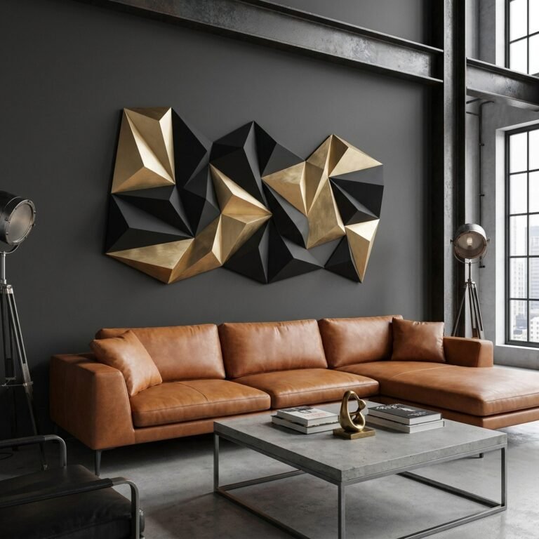 This High-End Look Only Costs $5! How To Make DIY Dollar Tree Geometric Wall Art!