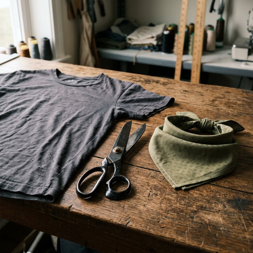 This No-Sew DIY T-Shirt Dog Bandana Took Me 5 Minutes (And Costs Zero Dollars!)