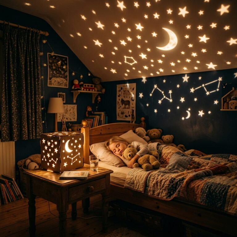 Transform a Cardboard Box Into a Magical DIY Projection Night Light Your Kids Will Love!