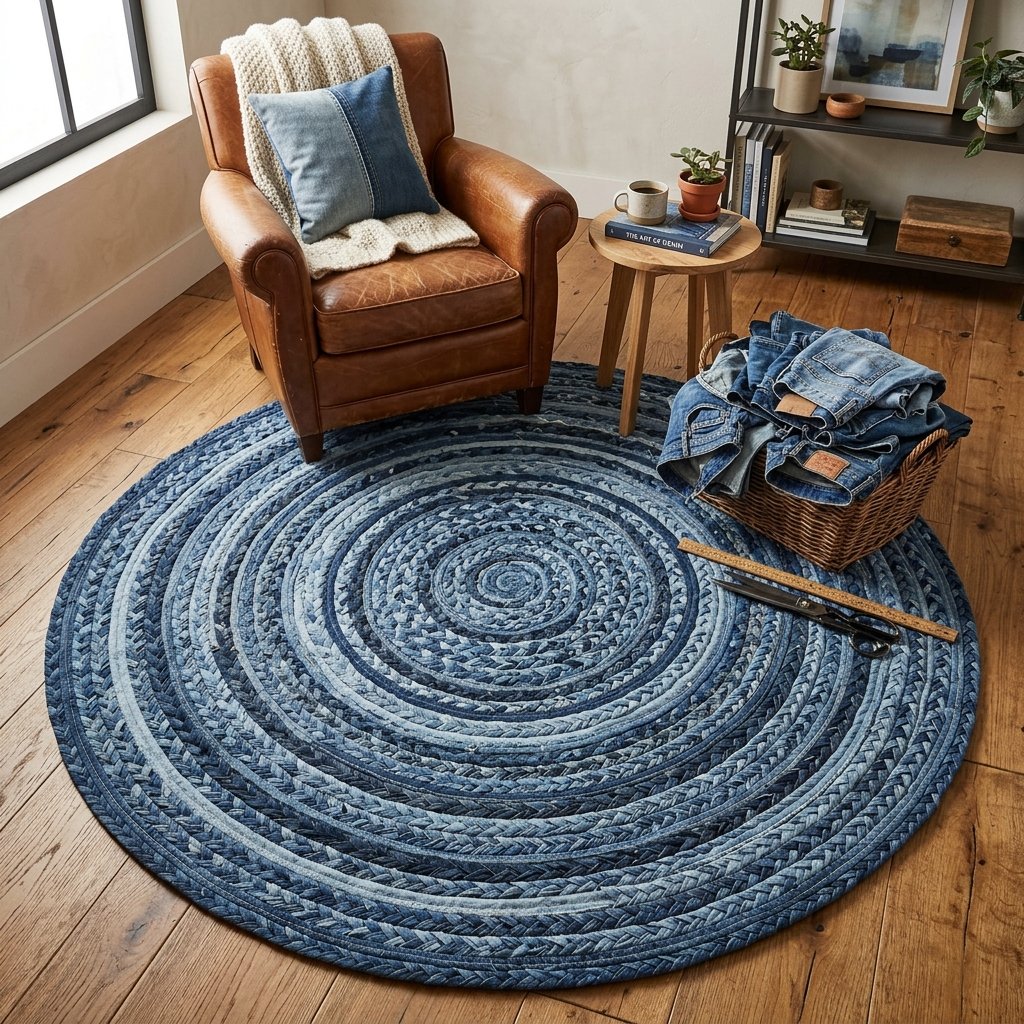 Trash to Treasure: How to Make a Stunning Rag Rug From Old Denim Jeans (No Sewing Required!)