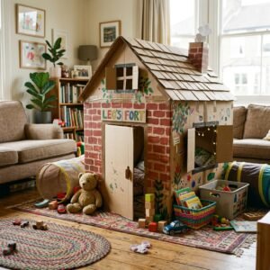 Turn a Delivery Box Into an Epic Kids Playhouse (My Kids Played Inside for 5 Hours Straight!)
