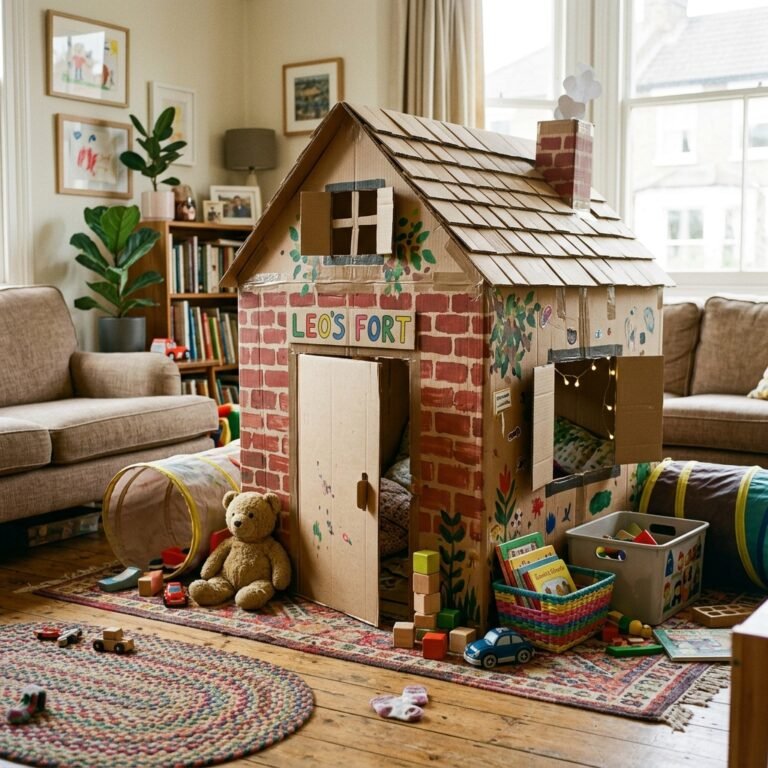 Turn a Delivery Box Into an Epic Kids Playhouse (My Kids Played Inside for 5 Hours Straight!)