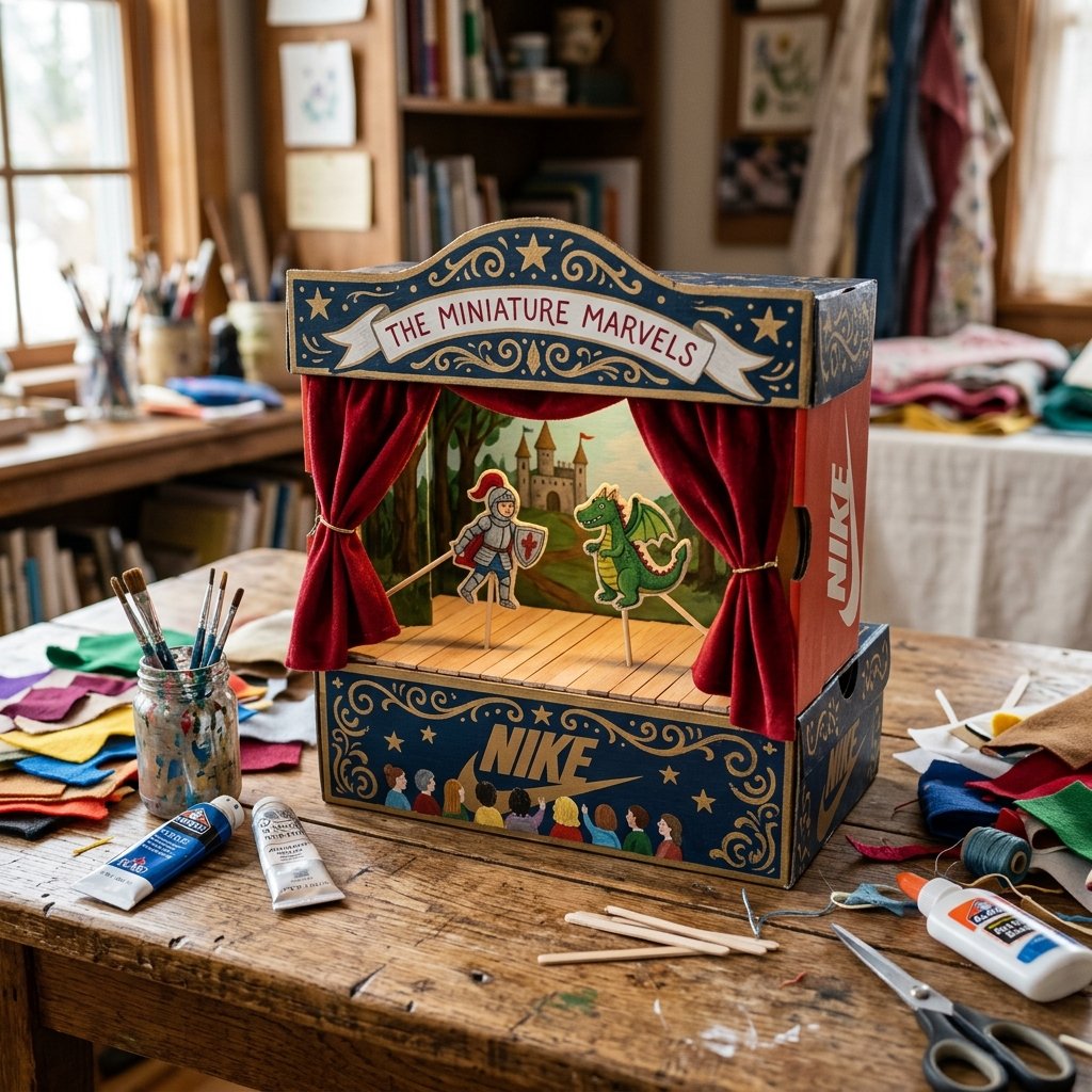 Turn an Old Shoebox Into This DIY Puppet Theater That Will Keep Your Toddler Busy for Hours!