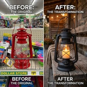 Turn Cheap Plastic Dollar Store Lanterns Into Stunning Matte Black Porch Lighting