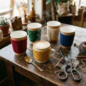 Ugly Sweater Makeover: Cozy DIY Sweater Coffee Cup Sleeves in 5 Minutes