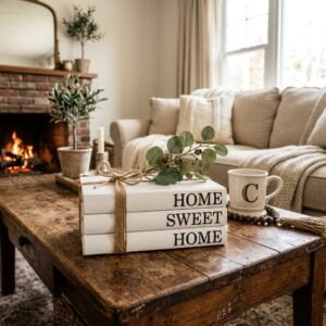 Unbelievable Dollar Tree Transformation: DIY Decorative Farmhouse Book Stack for $3
