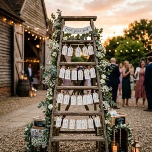 Unbelievably Cheap! How to Build a Stunning DIY Rustic Ladder Wedding Seating Chart