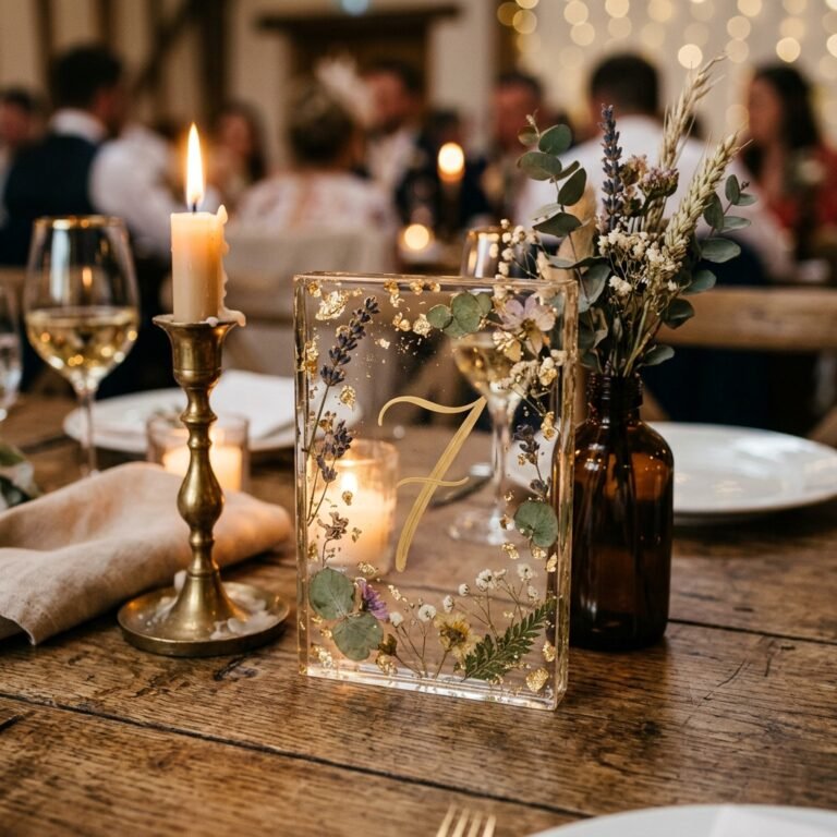 Unbelievably Gorgeous DIY Resin Wedding Table Numbers That Your Guests Will Steal!
