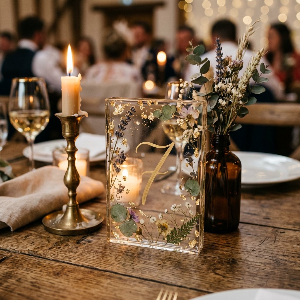 Unbelievably Gorgeous DIY Resin Wedding Table Numbers That Your Guests Will Steal!