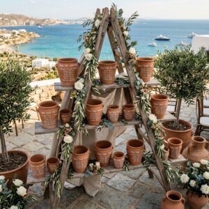 Unbelievably Gorgeous! How to Make a DIY Hand Painted Terracotta Wedding Seating Chart on a Budget