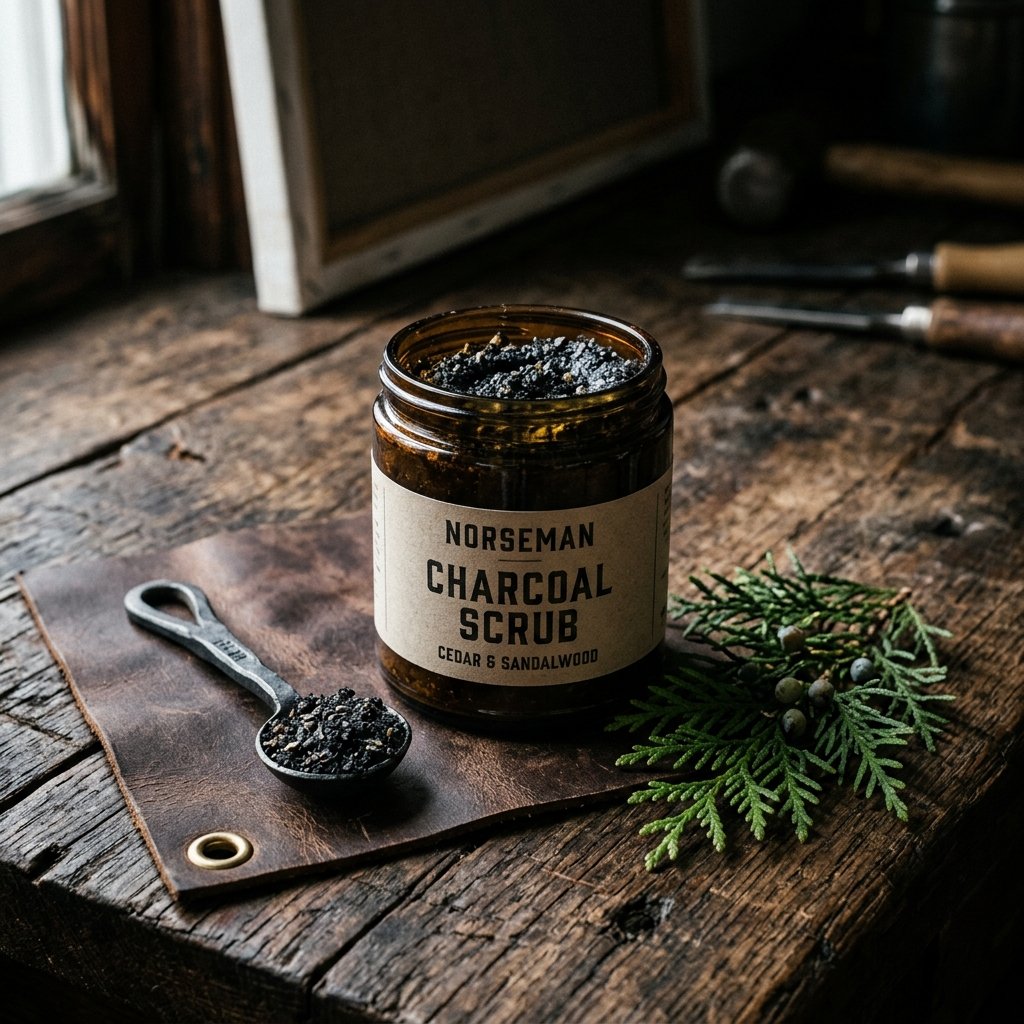 Upgrade His Skincare! Easy DIY Charcoal Face Scrub Recipe for Men