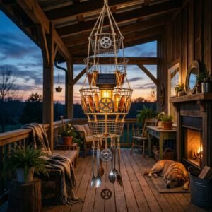 Whispering Breeze: How to Build DIY Dollar Tree Solar Wind Chimes for Your Porch