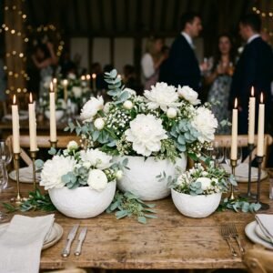 You Won't Believe These DIY Paper Mache Wedding Flower Bowls are Made from Recycled Paper!