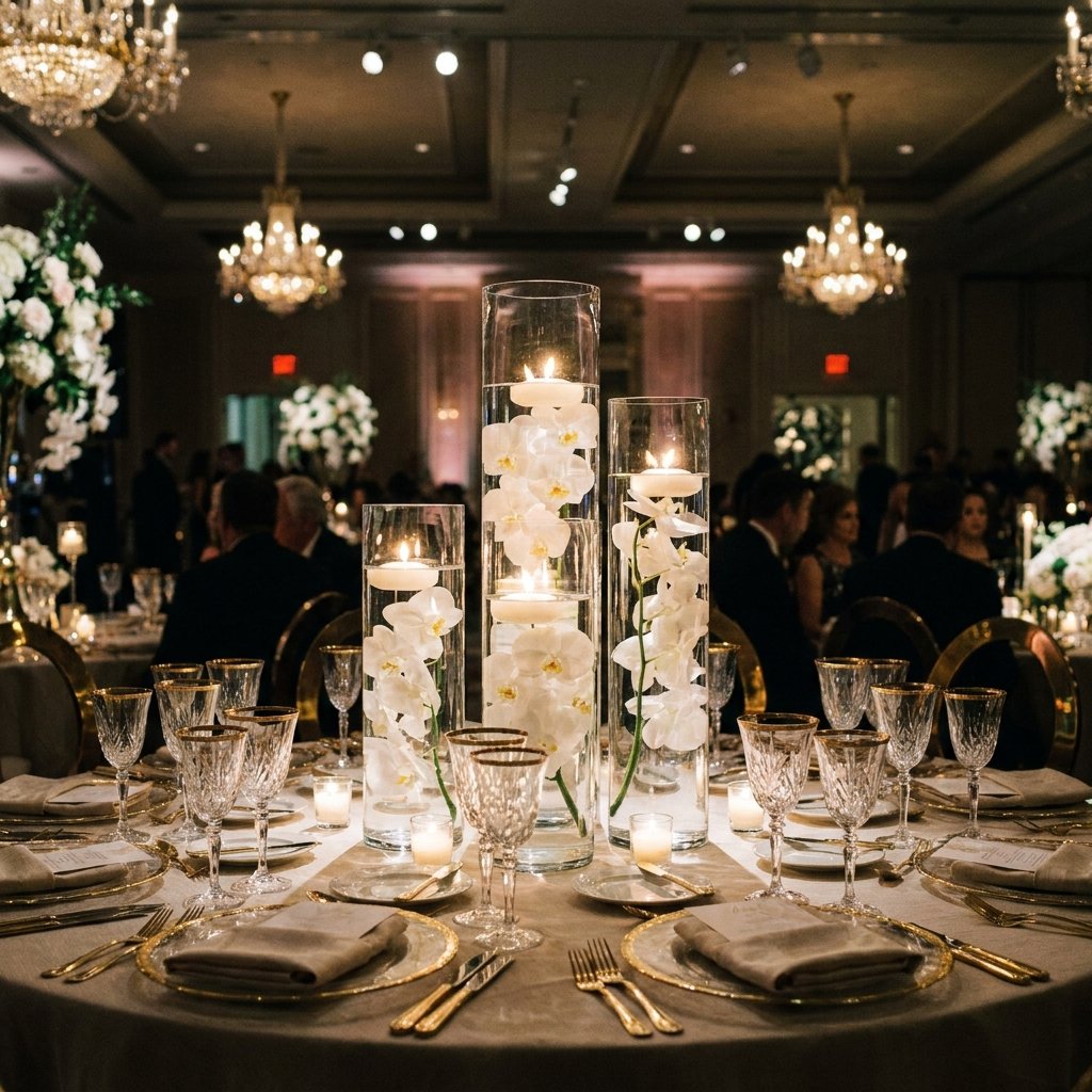 You Won't Believe These High-End Submerged Flower Centerpieces Only Cost $5 to Make!