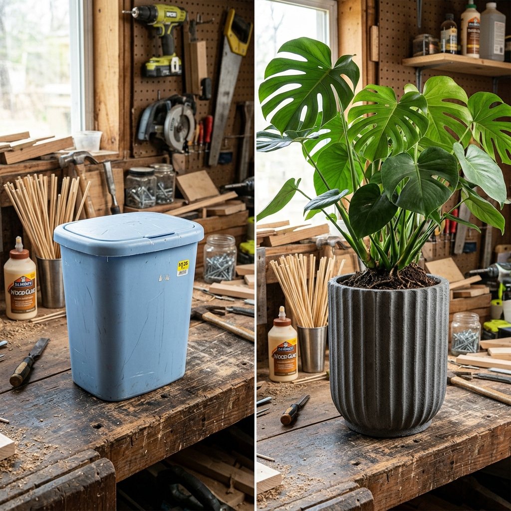 You Won't Believe This Designer Fluted Planter Is Actually A Dollar Store Hack!