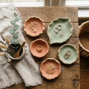 You Won't Believe This Isn't Ceramic! Stunning DIY Air Dry Clay Jewelry Dish Tutorial!