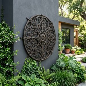 Your Neighbors Will Think You Spent a Fortune on This DIY Dollar Tree Outdoor Wall Art Hack!