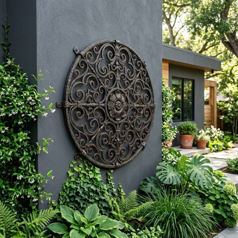 Your Neighbors Will Think You Spent a Fortune on This DIY Dollar Tree Outdoor Wall Art Hack!
